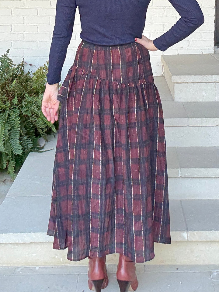 SABELA PLAID SKIRT