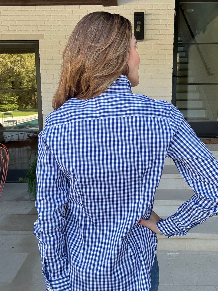 ICON SHIRT NAVY CHECK