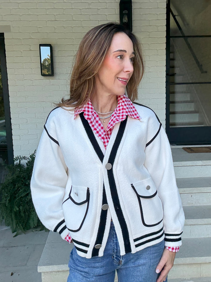 MODERN VARSITY CARDIGAN