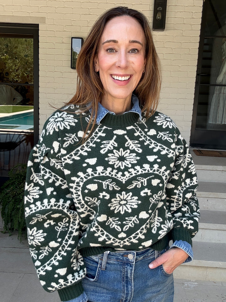 GENEVA HEART SWEATER