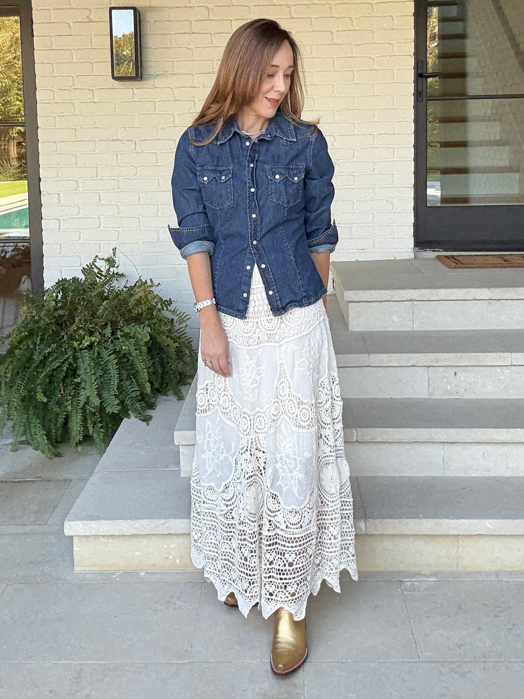 CORINNE CROCHET SKIRT