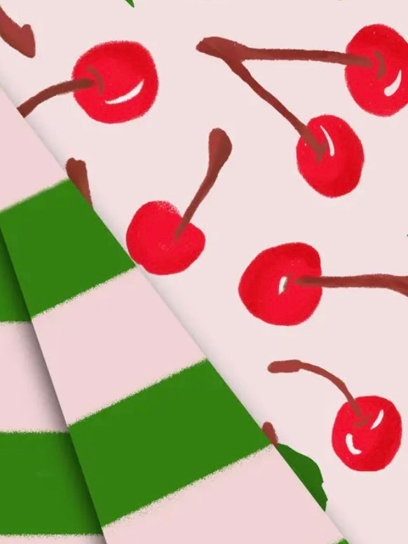 DOUBLE SIDED MON CHERI TEA TOWEL