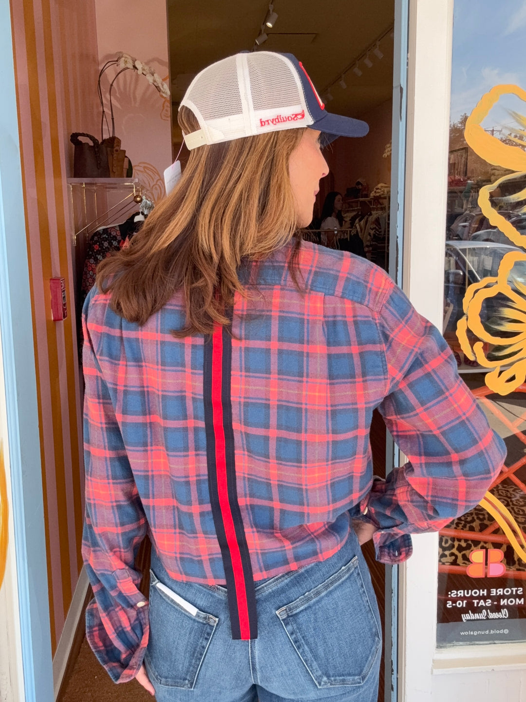 HARLOW PLAID TOP