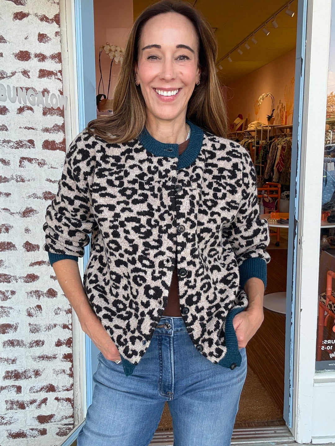 LESLIE LEOPARD CARDIGAN