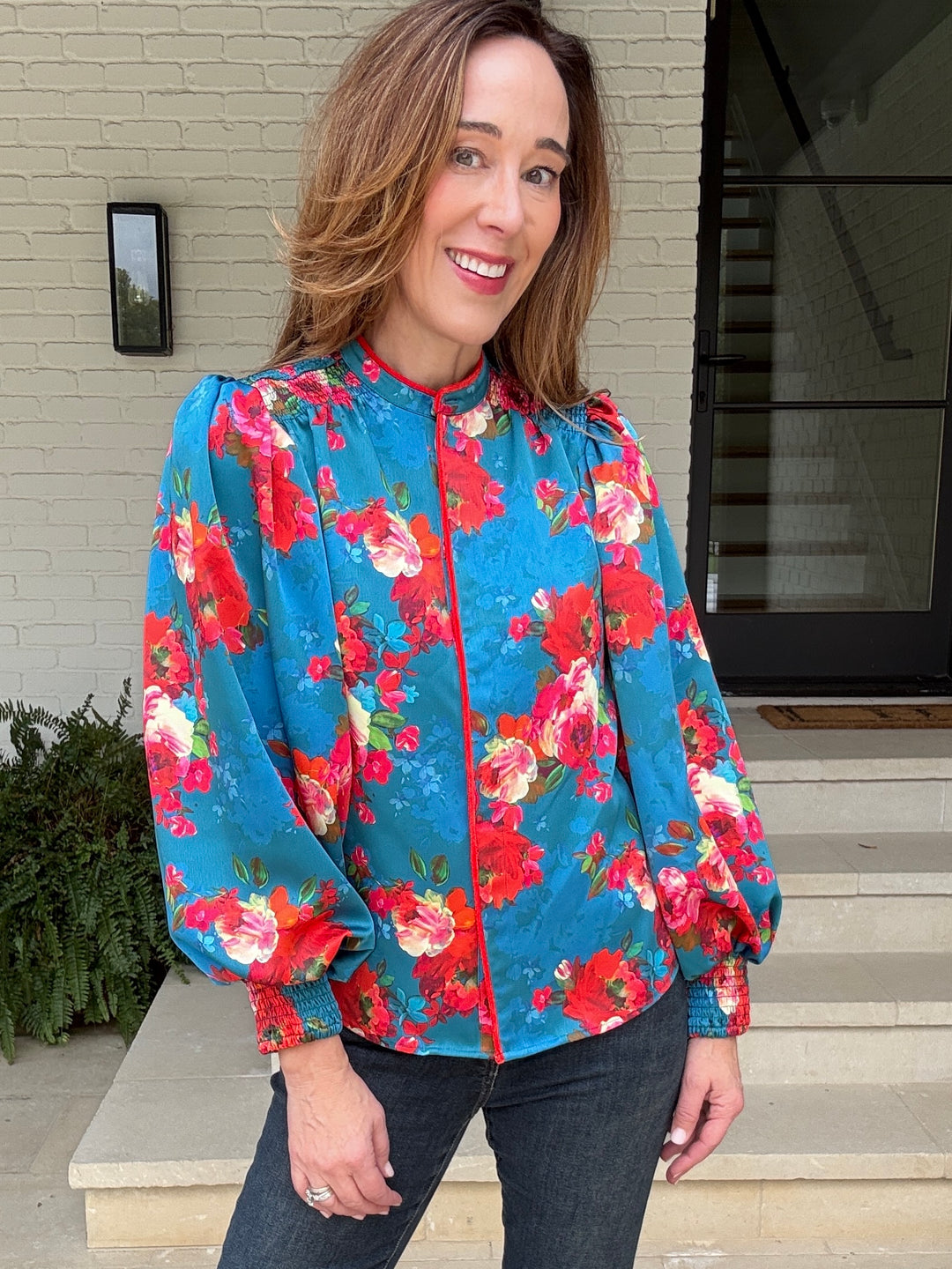 EMILY FLORAL TOP