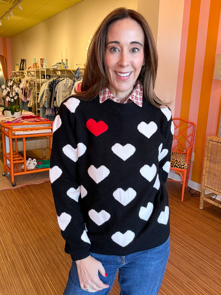 LUVIE HEART SWEATER