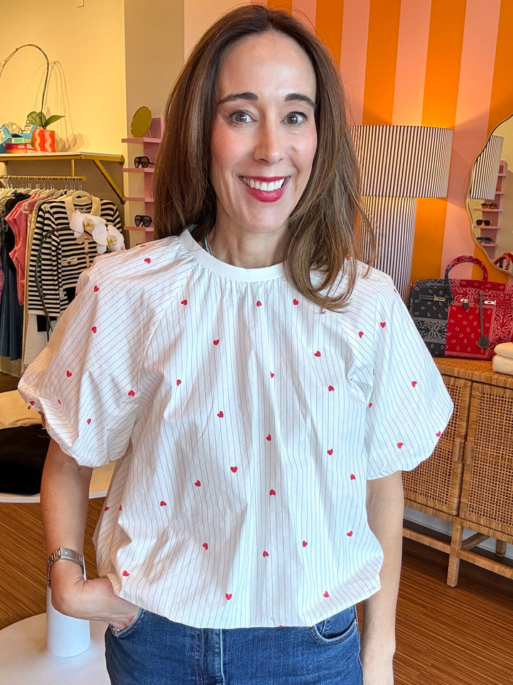 SCATTERED HEARTS TOP