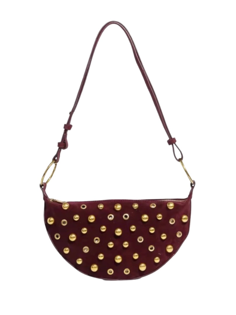 AC MAEVE STUDDED BURGANDY