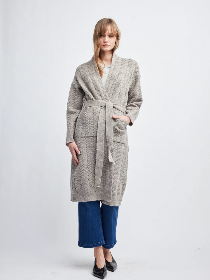 RIVER HERRINGBONE DUSTER-CINNAMON