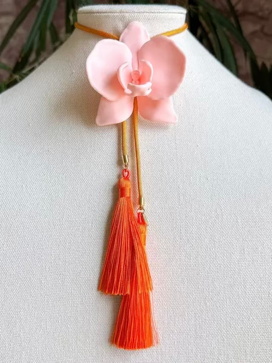 ORCHID BOLO PINK W/YELLOW & ORANGE