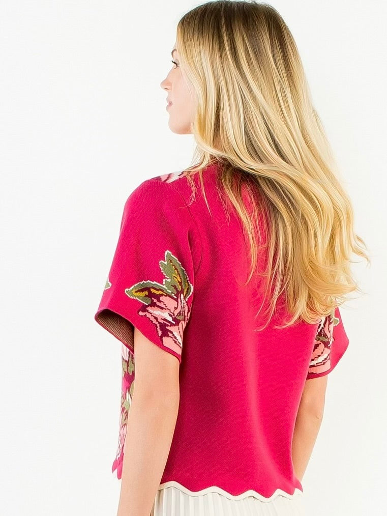 MILA MAGENTA SWEATER