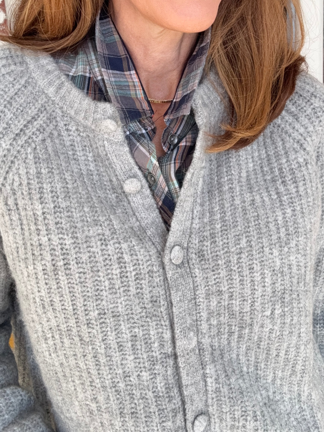 POPSIE GREY CARDIGAN
