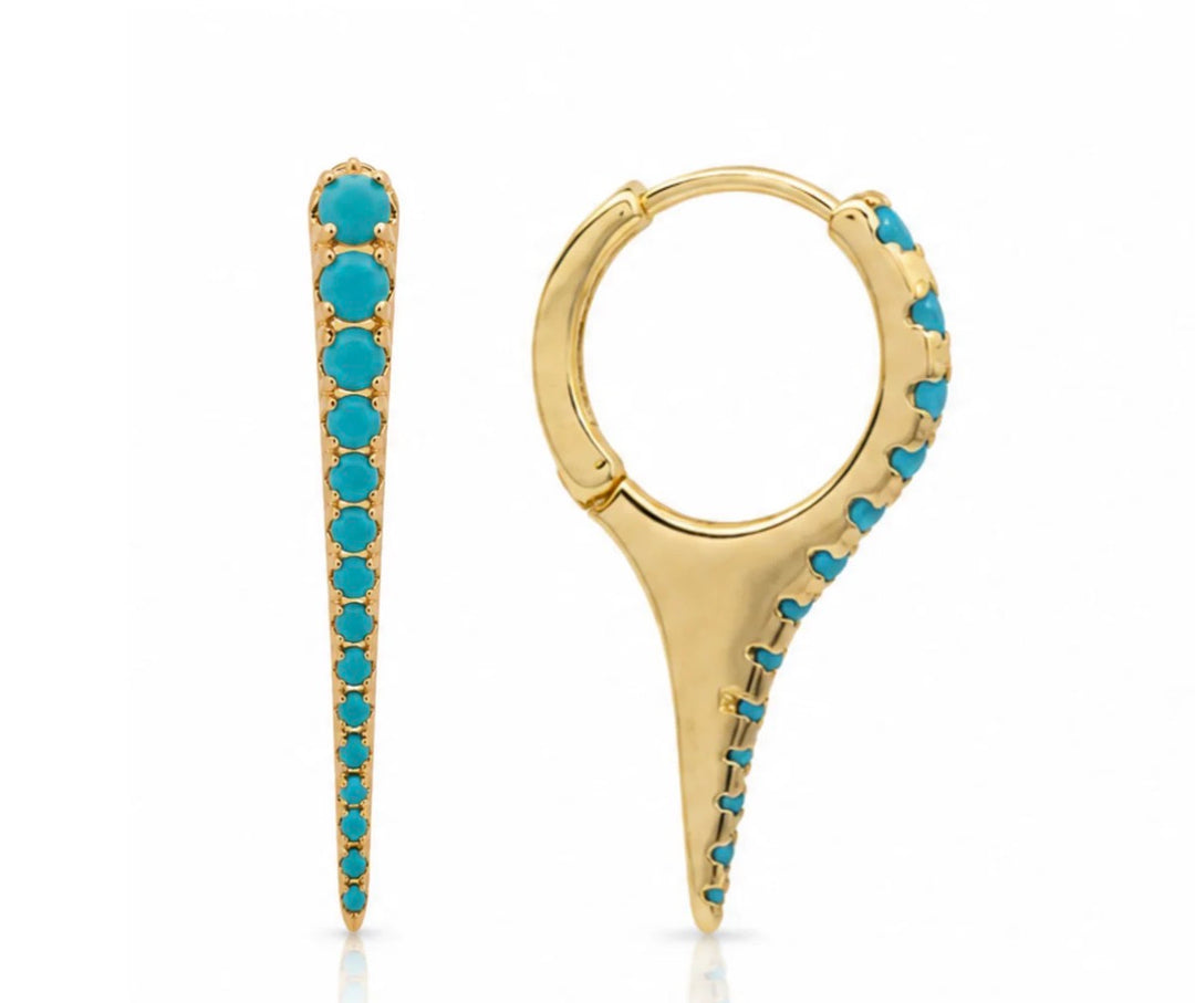 SUMMER SPIKE HUGGIE TURQUOISE