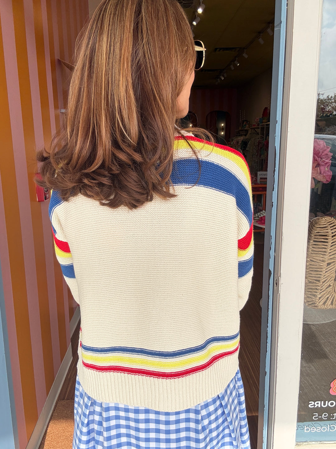 TENNIS IVORY CARDIGAN