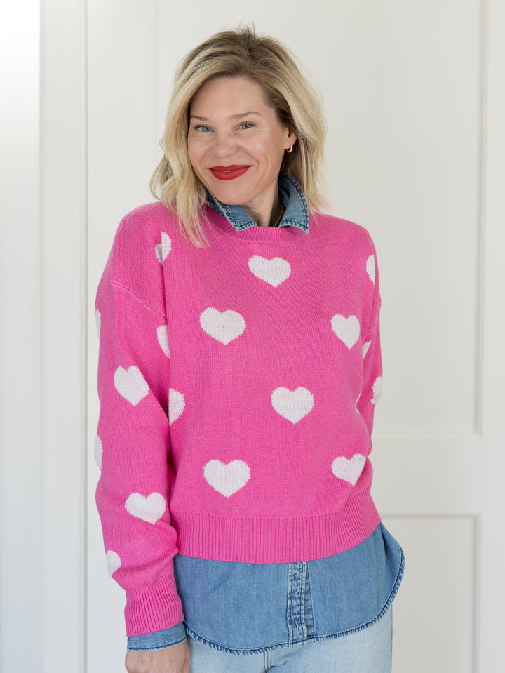 HANNA HEART SWEATER