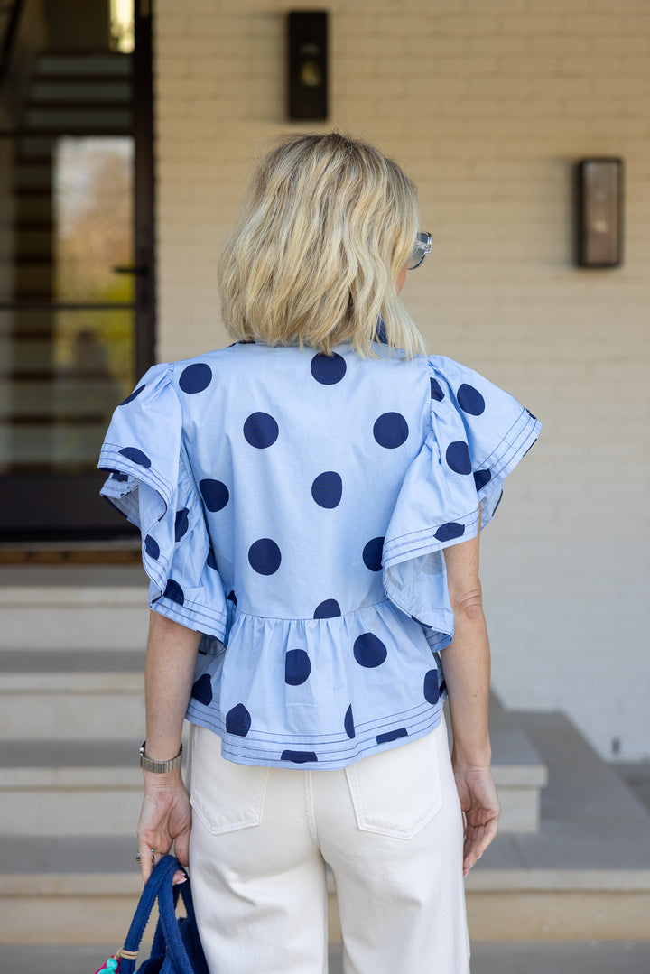 PAXTON POLKA DOT TOP