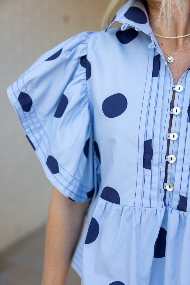 PAXTON POLKA DOT TOP