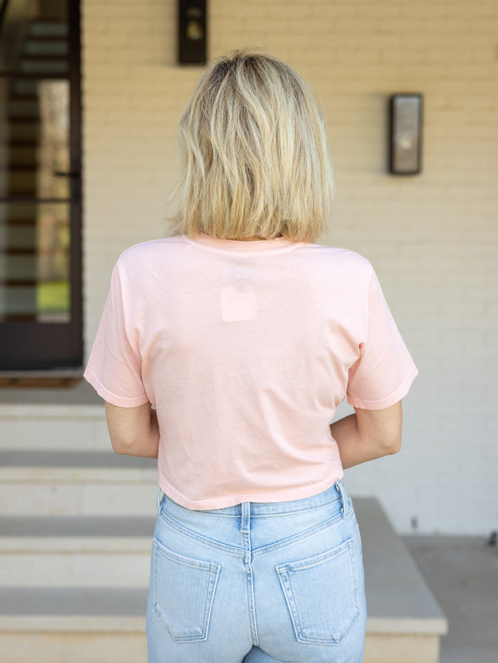 TIED UP TEE PINK