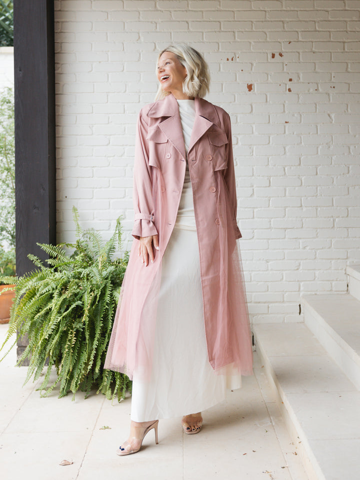 CARRIE TULLE TRENCH