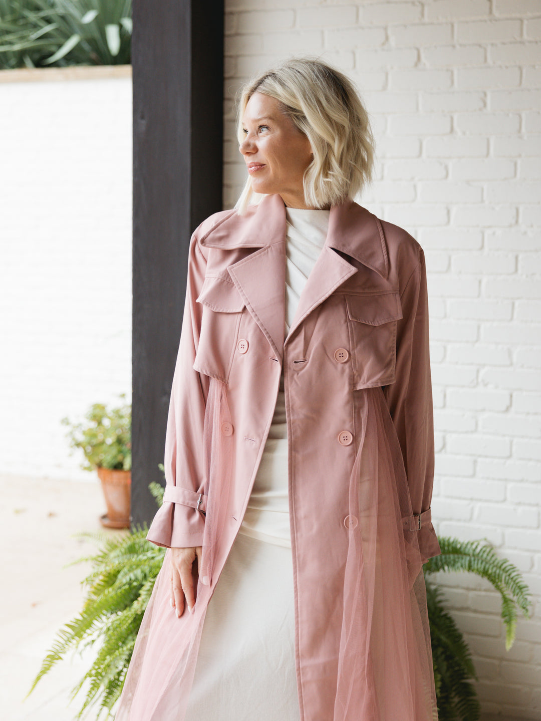 CARRIE TULLE TRENCH