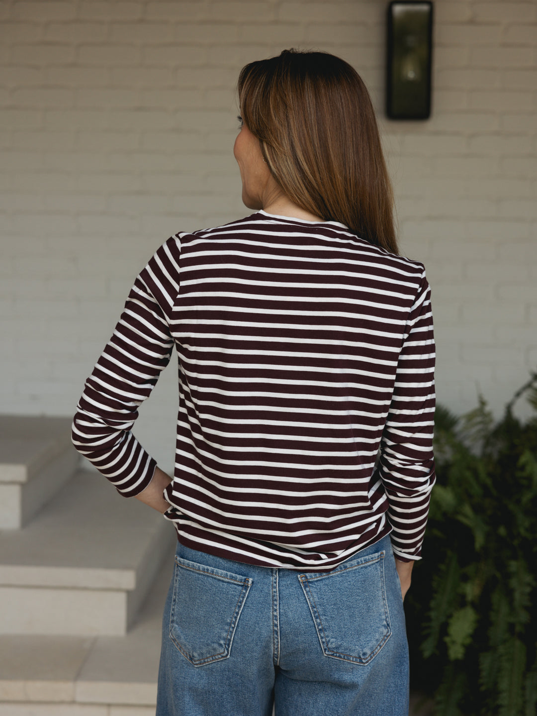 MODERN STRIPE MERLOT