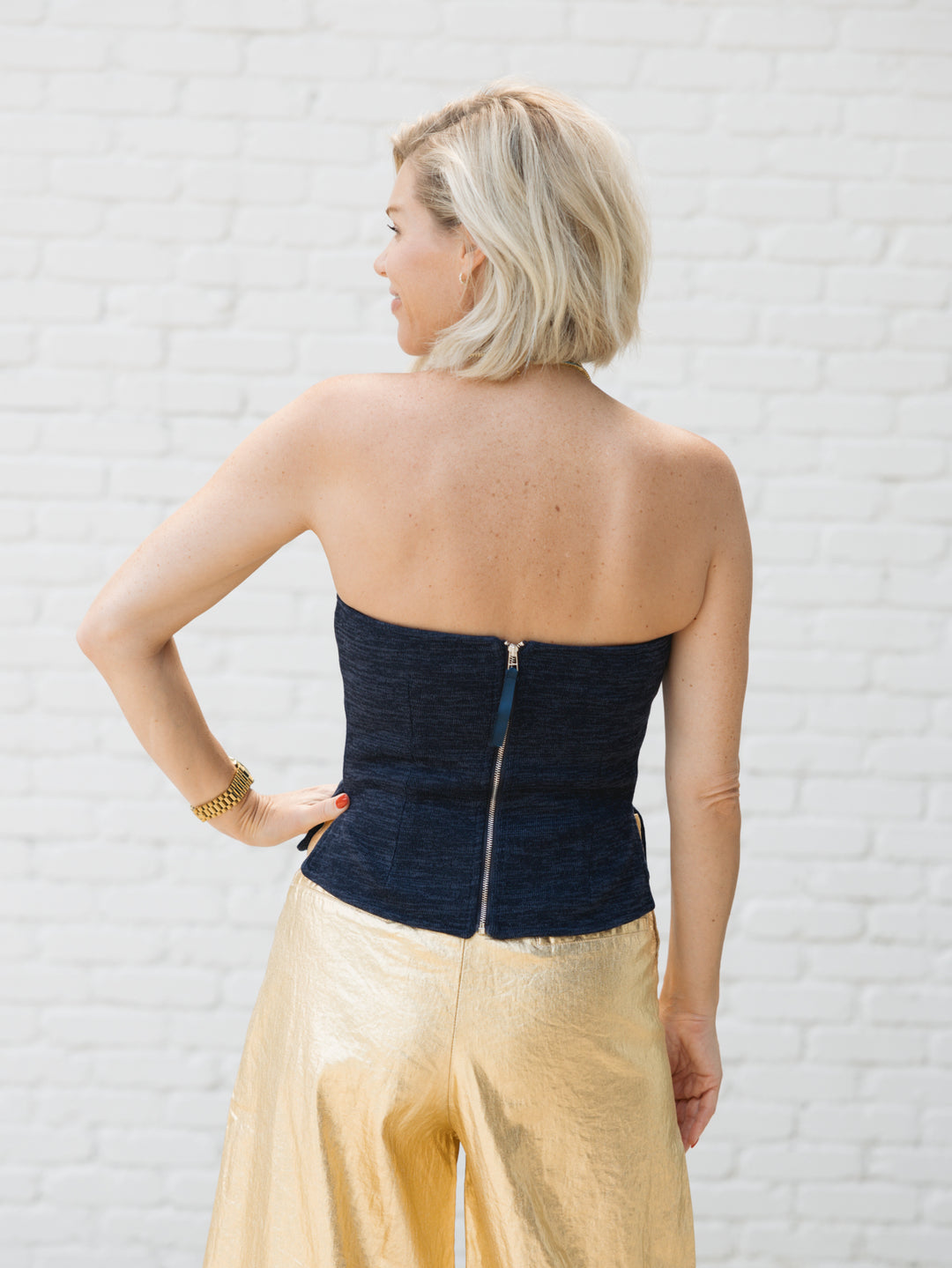 SYLVIE STRAPLESS TOP