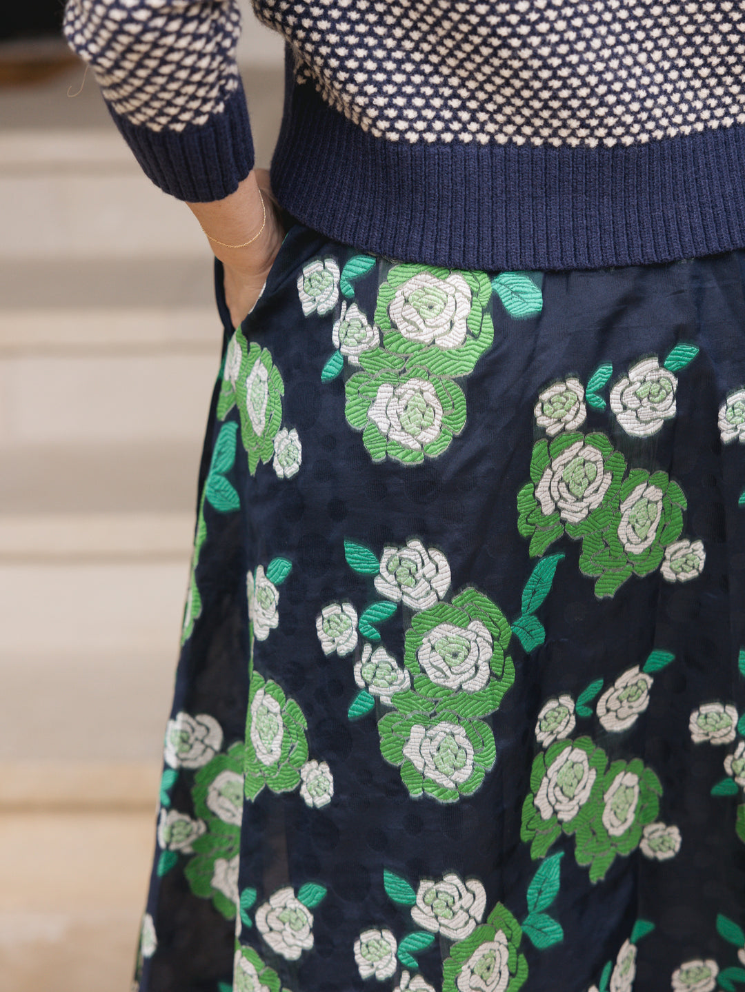 GEORGETTE MIDI SKIRT