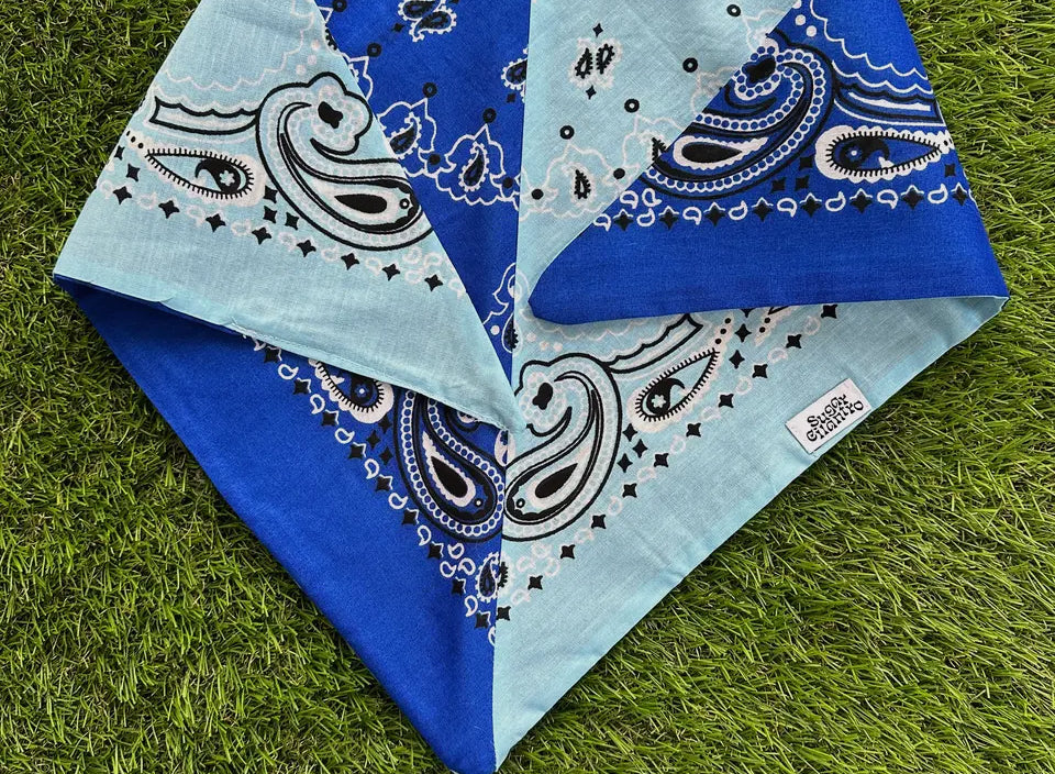 SUGAR BANDANDA BLUE/WHITE
