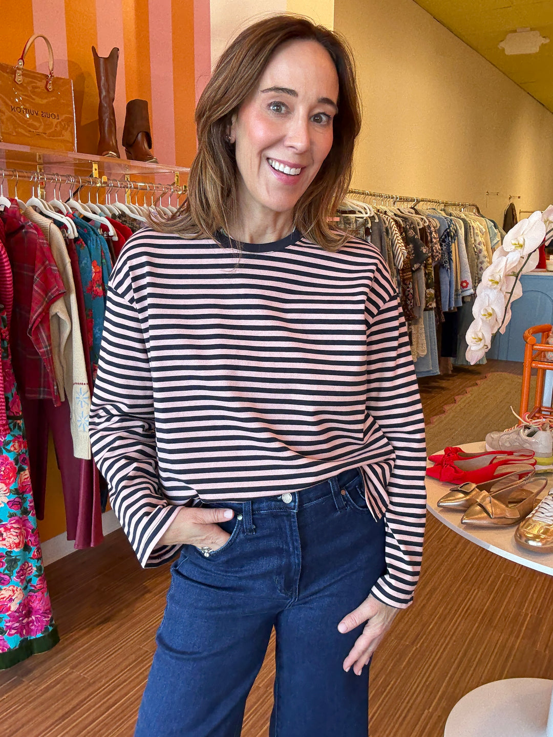 NORAH NAVY STRIPE TEE