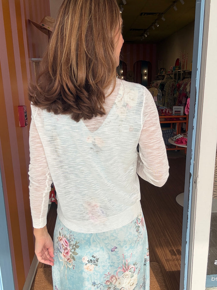 LANGE WHITE CARDIGAN