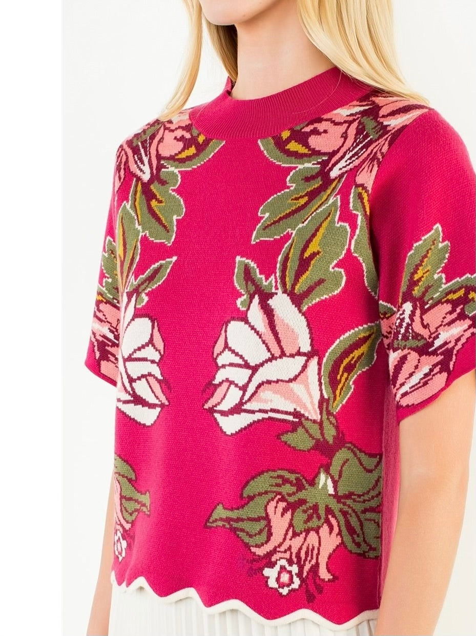 MILA MAGENTA SWEATER
