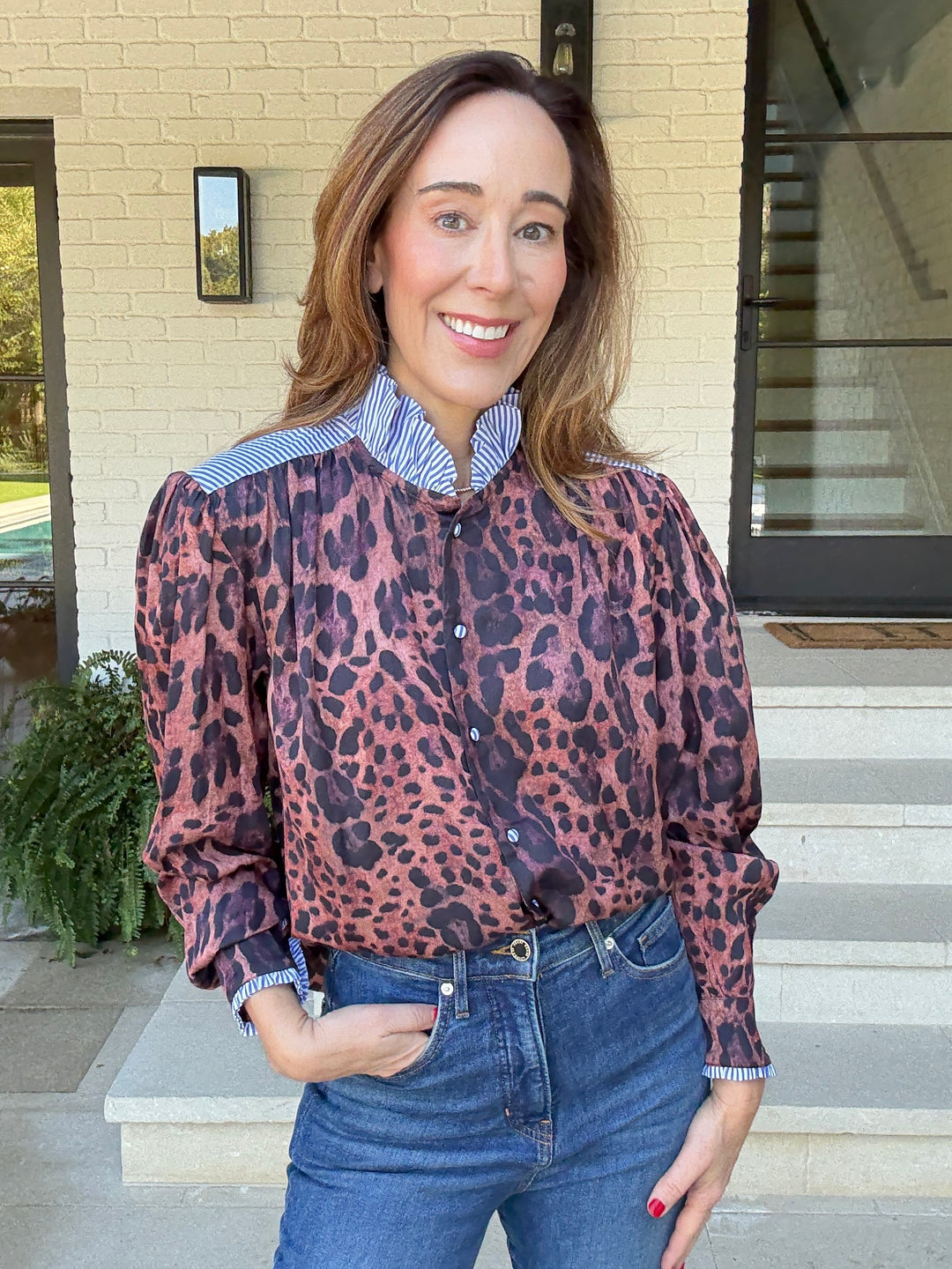 LEONIE PRINT BLOUSE
