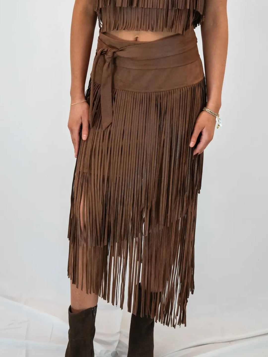 LEO FRINGE SKIRT