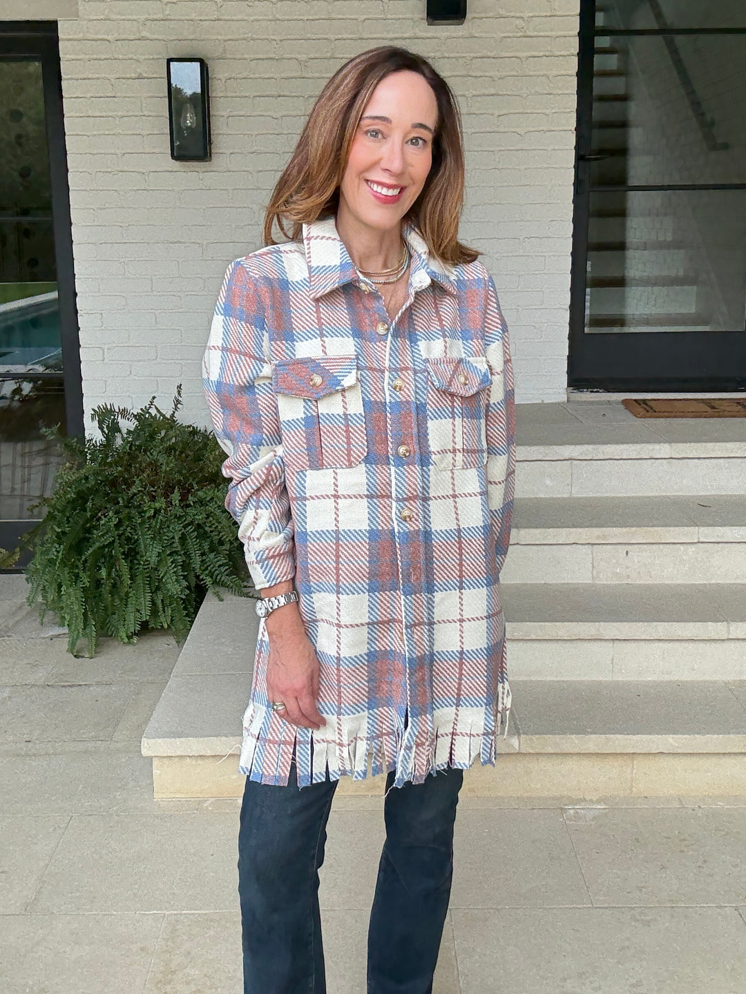 ELLA AZTEC FRINGE JACKET