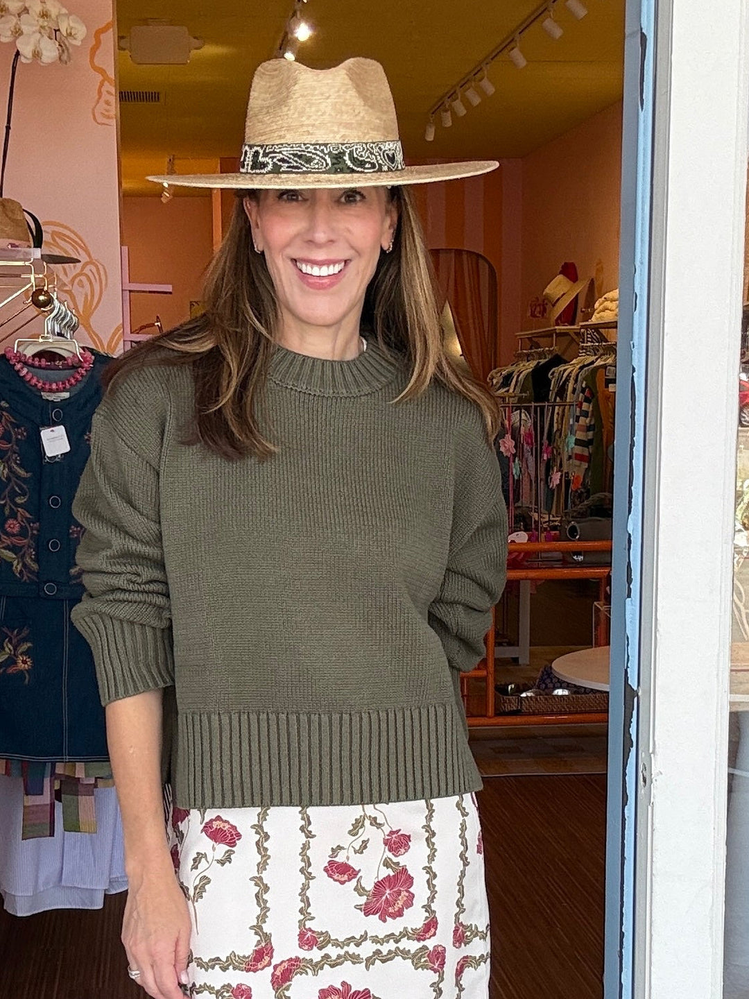 ASHER SWEATER OLIVE
