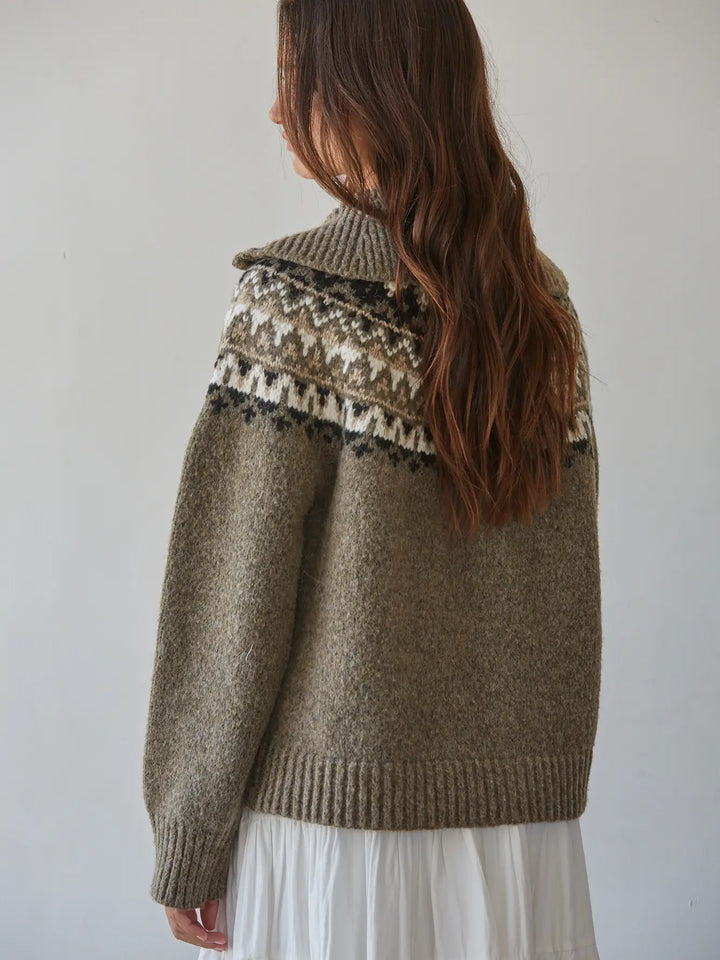 RENA HALF ZIP SWEATER