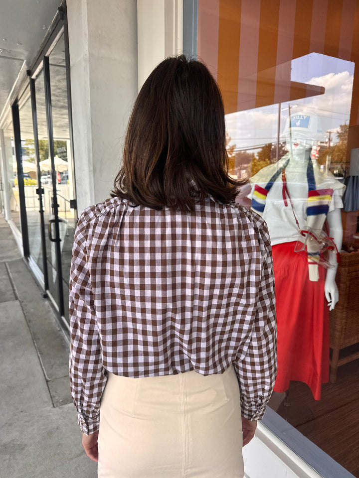 GILLIAN GINGHAM TOP
