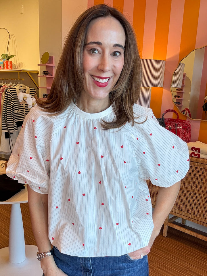 SCATTERED HEARTS TOP