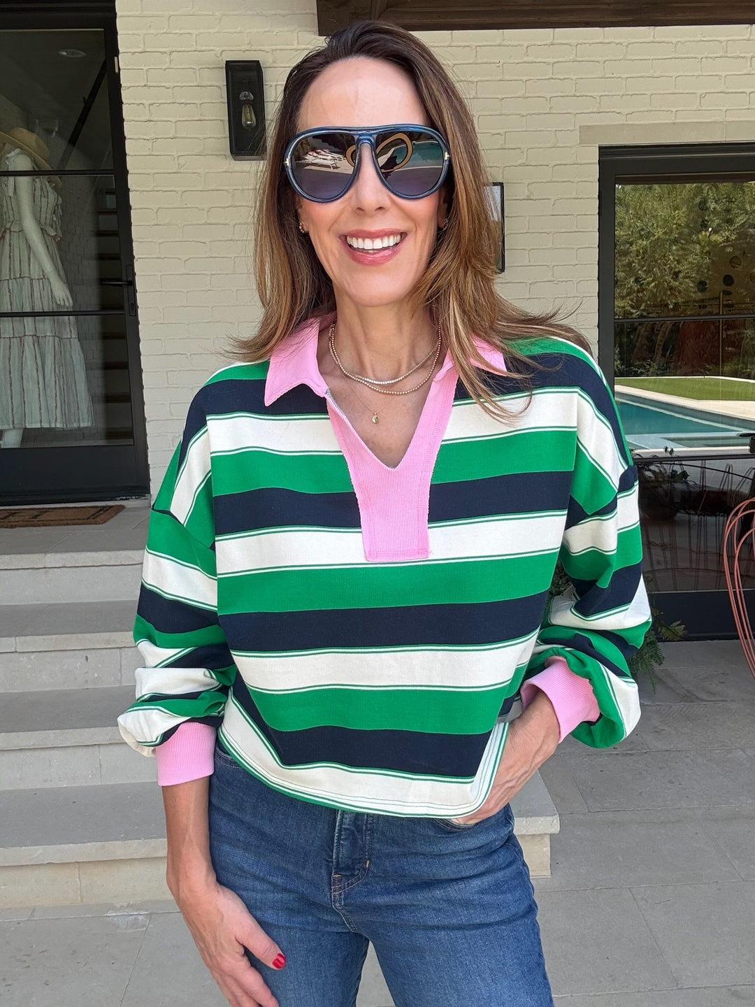 BUFFY STRIPE TOP