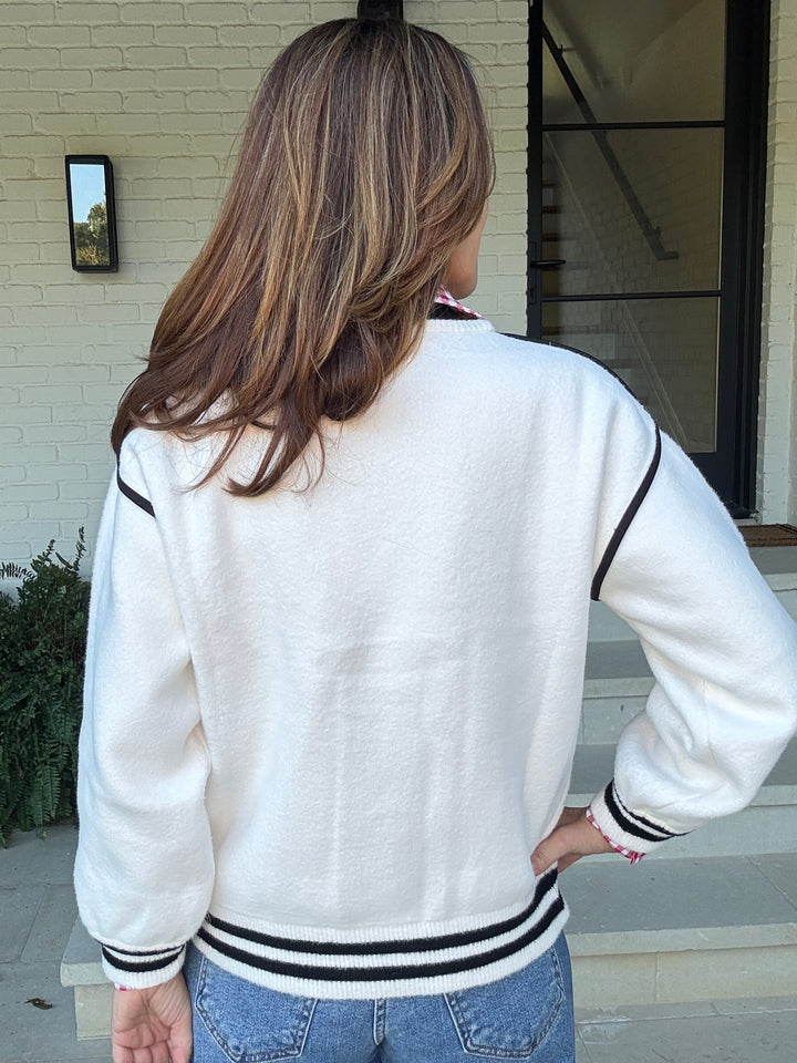 MODERN VARSITY CARDIGAN