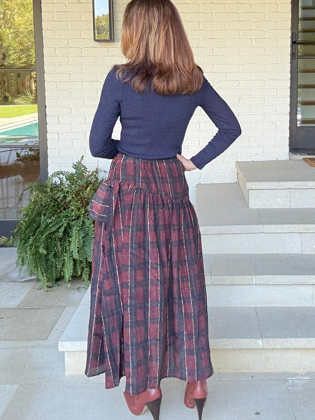 SABELA PLAID SKIRT