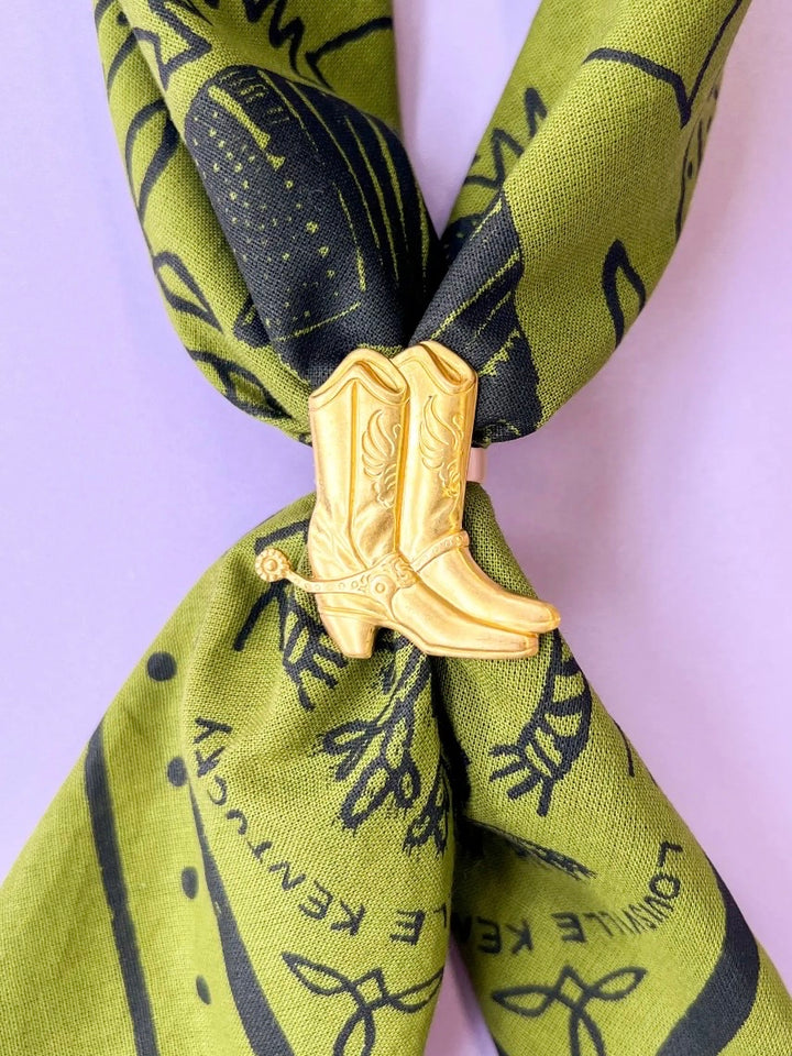 COWBOY BOOT SCARF SLIDE