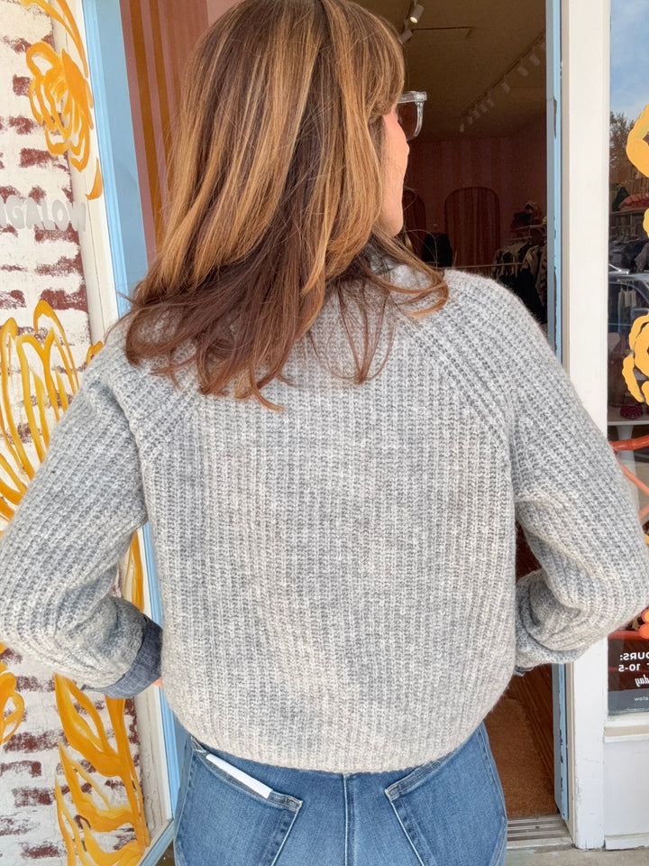 POPSIE GREY CARDIGAN