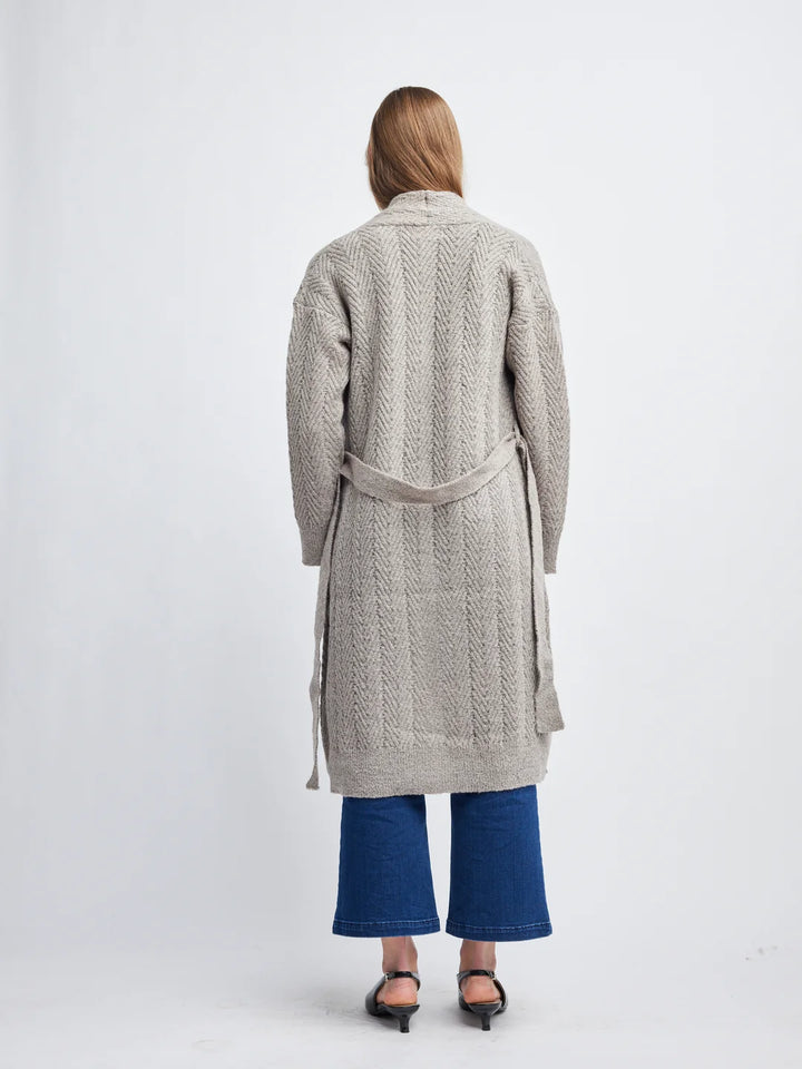 RIVER HERRINGBONE DUSTER-CINNAMON