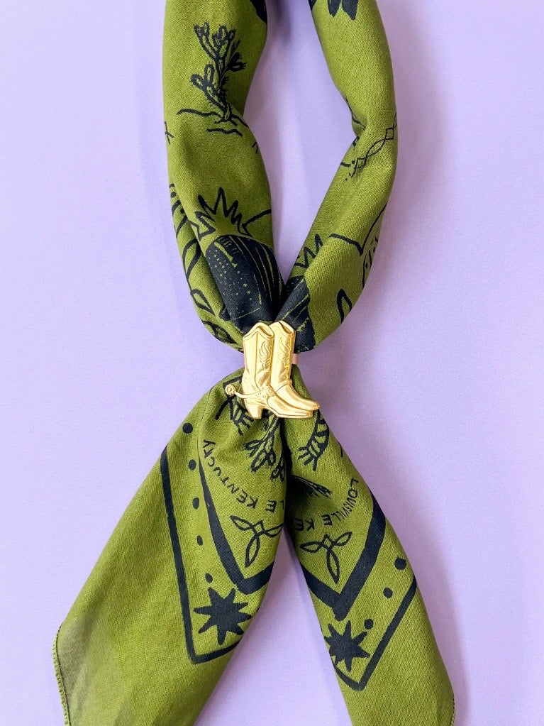 COWBOY BOOT SCARF SLIDE