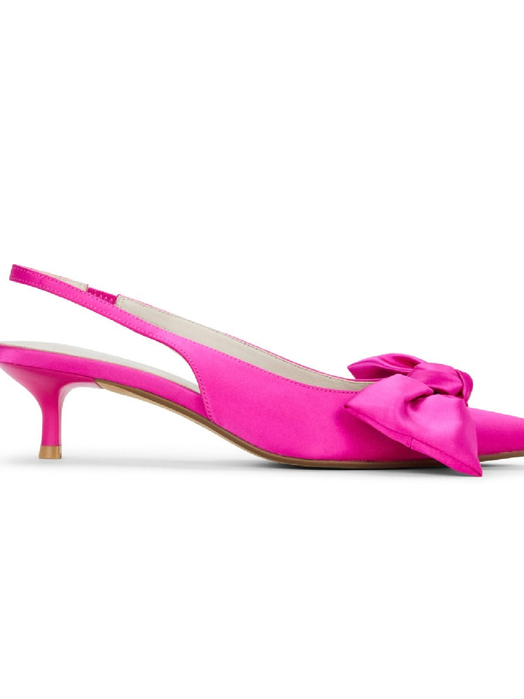 ELISE FUCHSIA SATIN SHOE