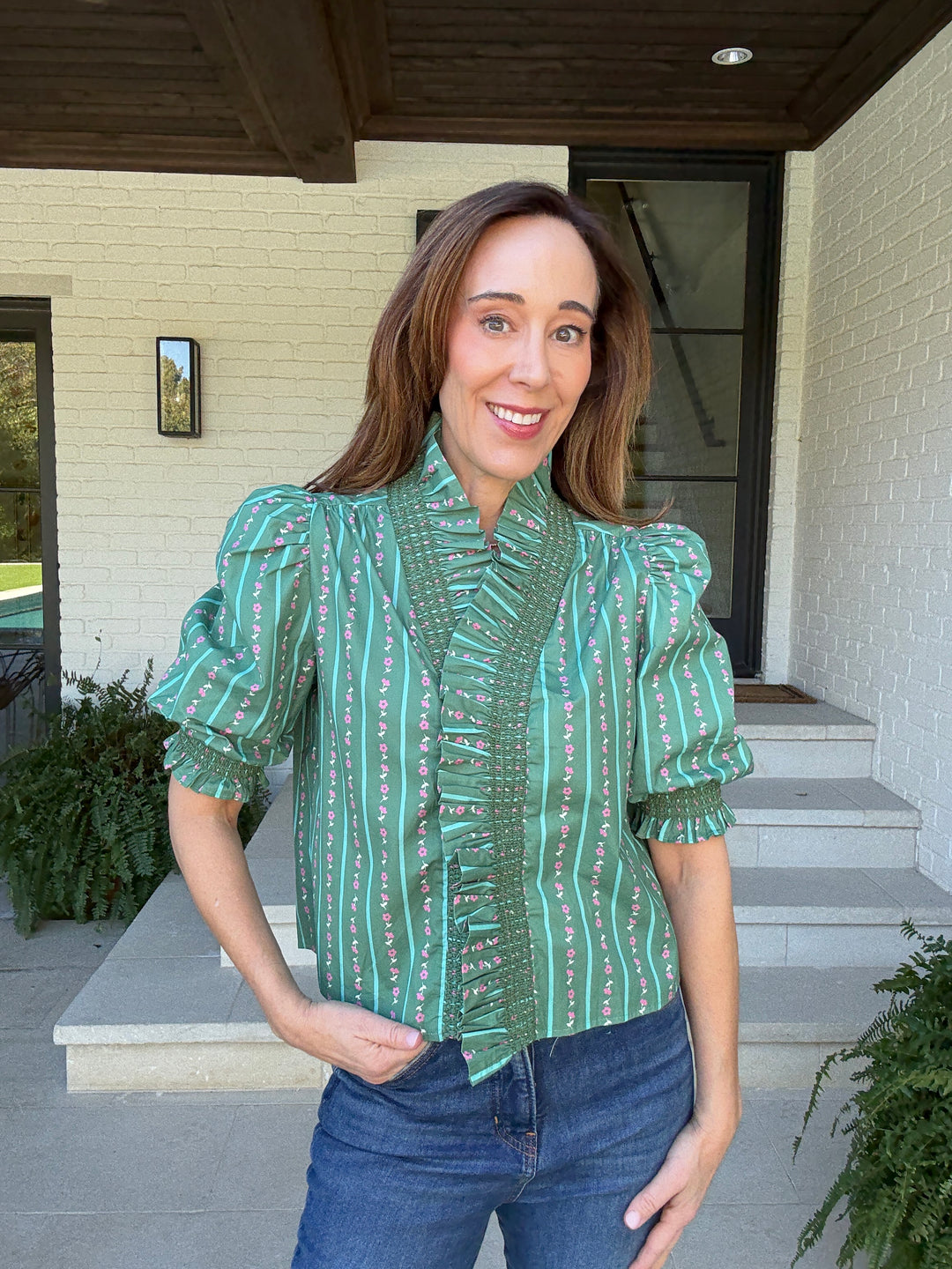 FAIRCHILD FLORAL TOP