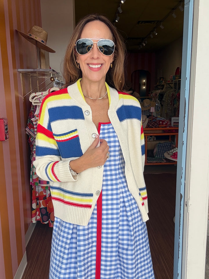 TENNIS IVORY CARDIGAN