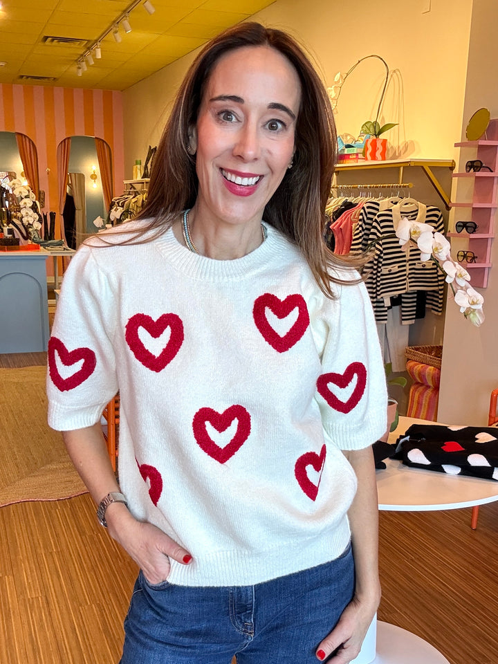 VALERIE HEART SWEATER