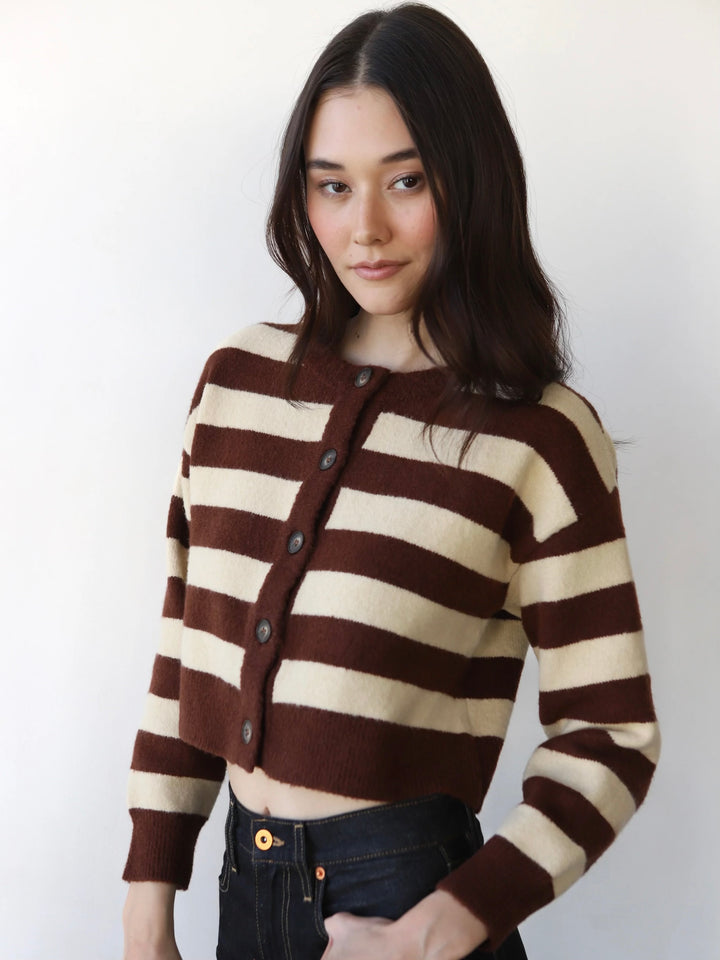 FIONA CHOCOLATE CARDIGAN